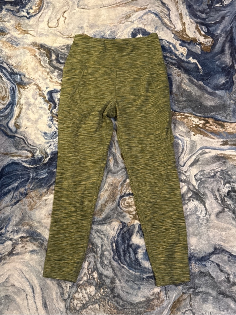 MTA Sport Olive Space-Dye Leggings